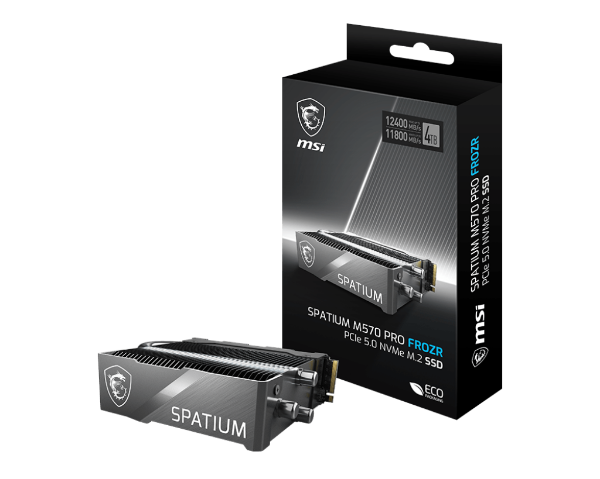 Picture of 2 TB MSI SPATIUM M570 PRO PCIe 5.0 NVMe M.2 FROZER SSD