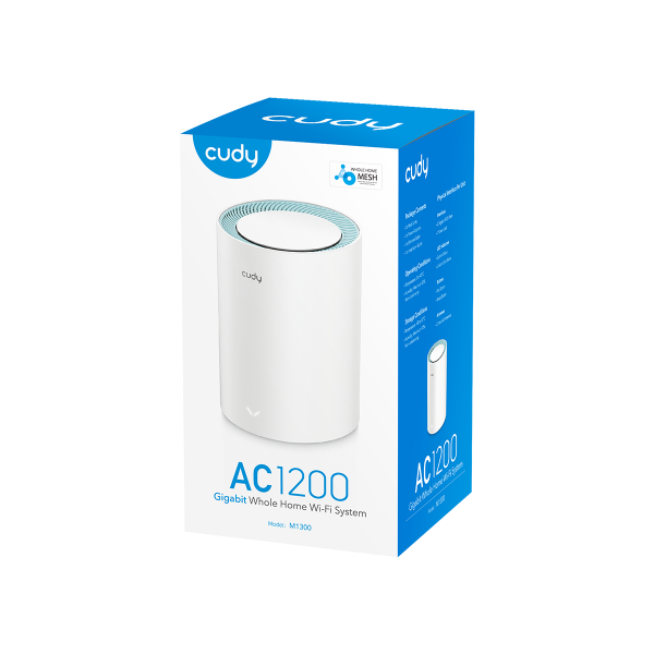 Picture of cudy AC1200 Gigabit Mesh Wi-Fi System, M1300 1-Pack