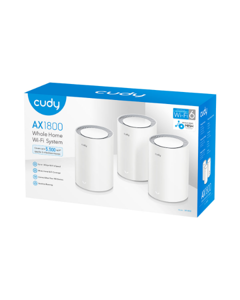 Picture of cudy AX1800 Gigabit Mesh Wi-Fi 6 System, M1800 3-Pack