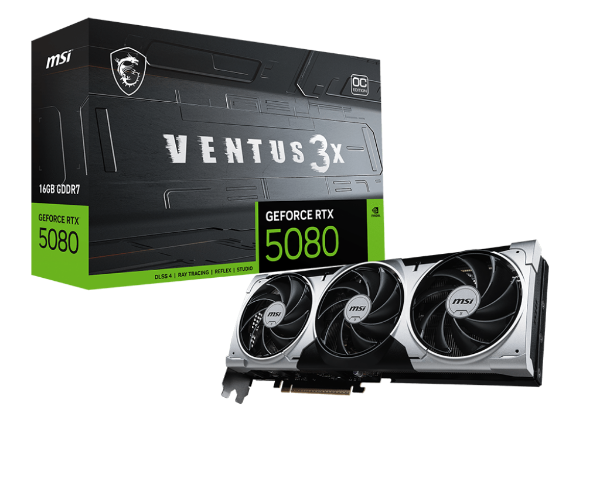 Picture of MSI GeForce RTX™ 5080 VENTUS 3X OC PLUS 16 GB