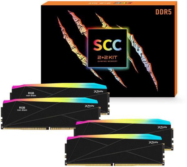 Picture of 32 GB RAM, DDR5-8000 MHz, (16 GB x 2) kit, v-color Manta XFinity SOC RGB