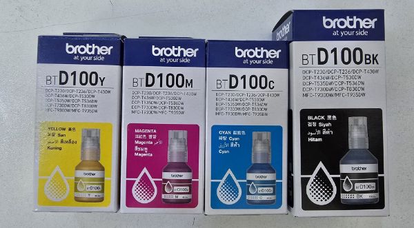 Picture of Brother BTD100 Original Ink Bottles (BK/C/M/Y)