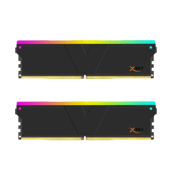 Picture of 32 GB RAM, DDR5-6000 MHz, (16 GB x 2) kit,  v-color Manta XSky RGB CL26, Black