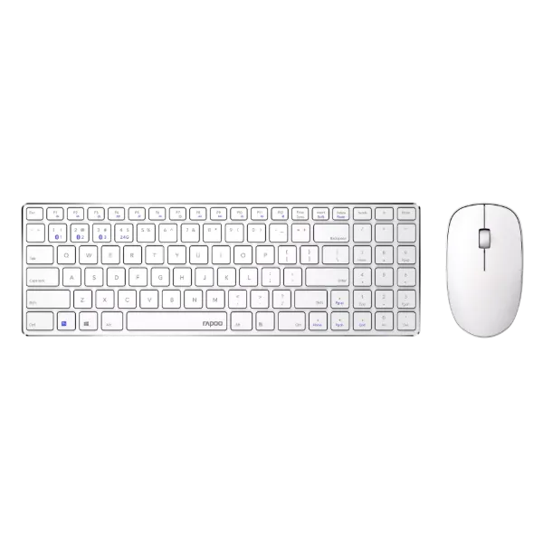Picture of rapoo 9320M Wireless Keyboard and Mouse White