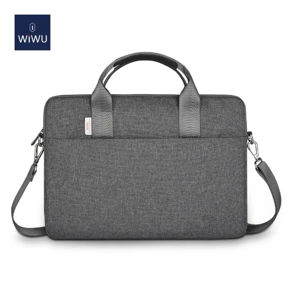 Picture of Laptop Bag 15.6" WIWU Minimalist Silver Leather