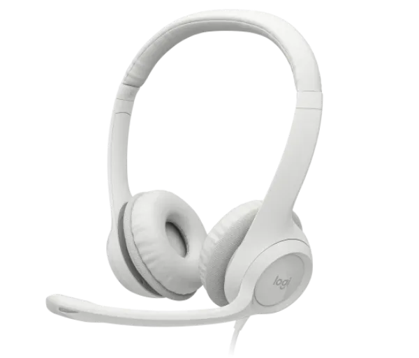 Picture of Logitech H390 USB COMPUTER HEADSET White