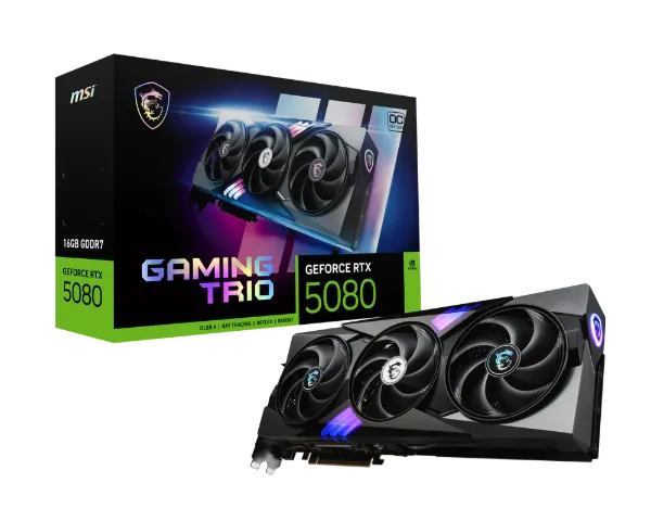 Picture of MSI GeForce RTX™ 5080 GAMING TRIO OC 16 GB